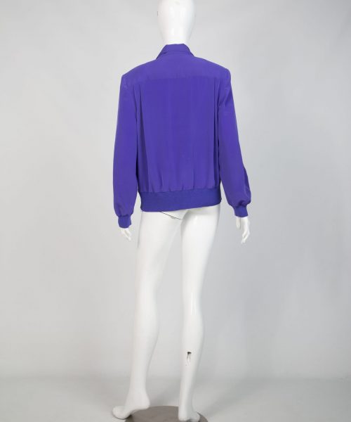 Purple Philippe Marques Shoulder Pad 80’s Sweater