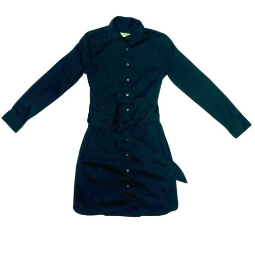 Black Belted Shirt Dress