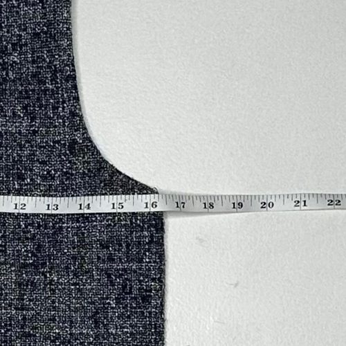 Blue Black Tweed Sleeveless Sheath Dress