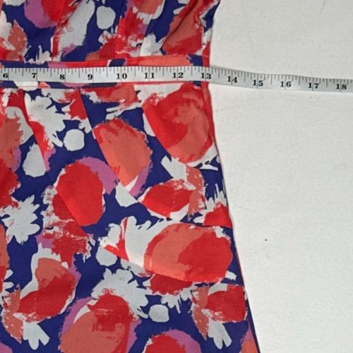 Red & Blue Floral Print Maxi Dress