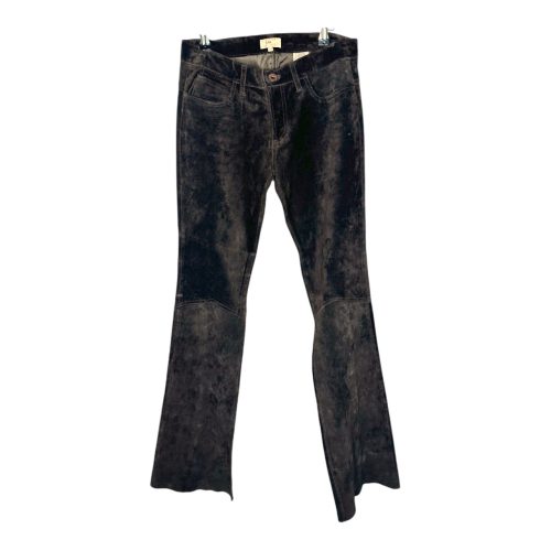 Vintage Dark Brown Suede Flare Pants
