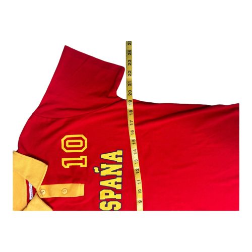 España #10 Red & Gold Soccer Polo